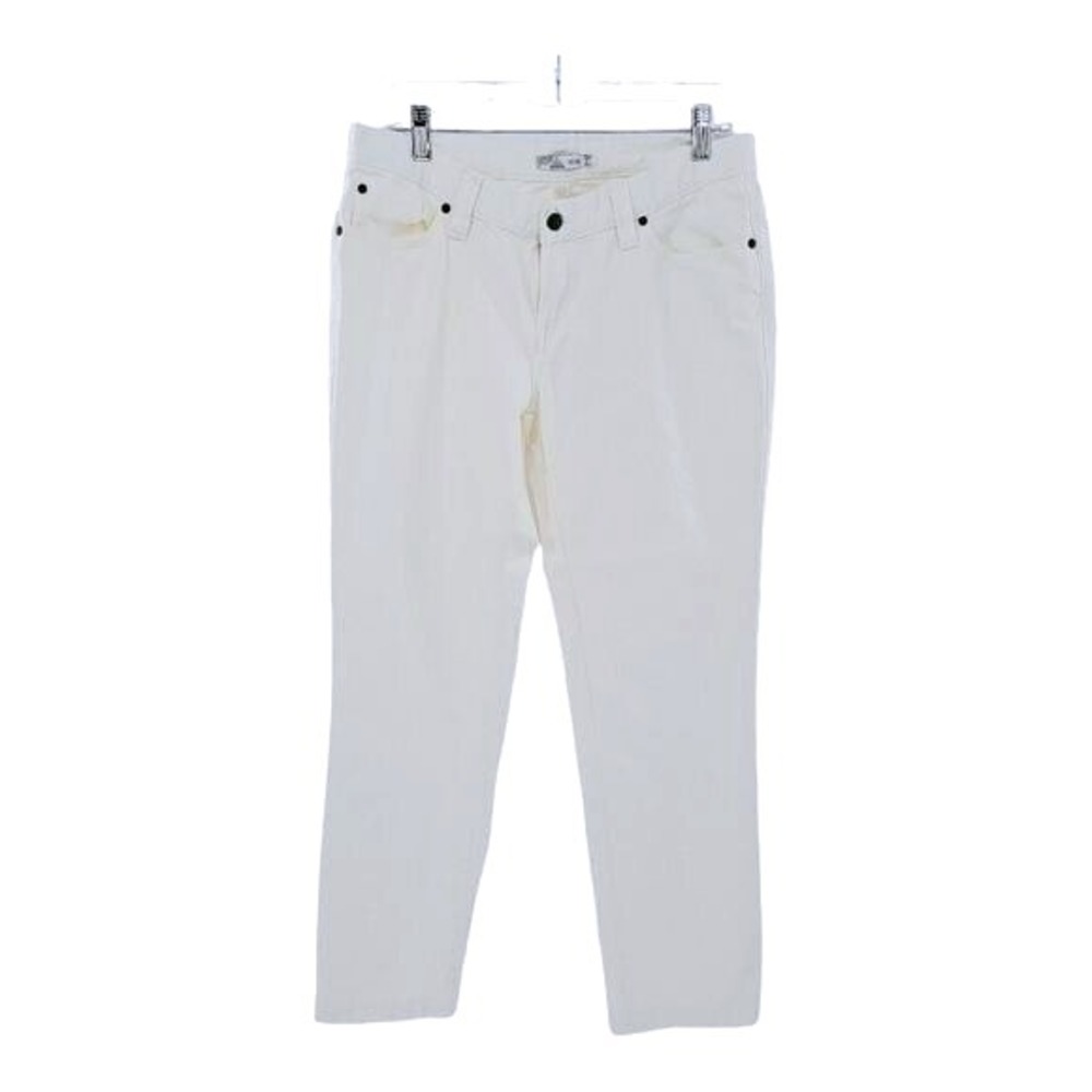 Prana White Straight Leg Jeans‎ Women's Size 10